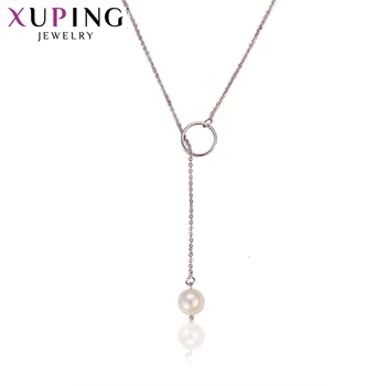 

Xuping Fashion Necklace Exquisite Trendy for Women Elegant Style Temperamen Chain Imitation Pearl Jewelry Gift for S194.5-42254
