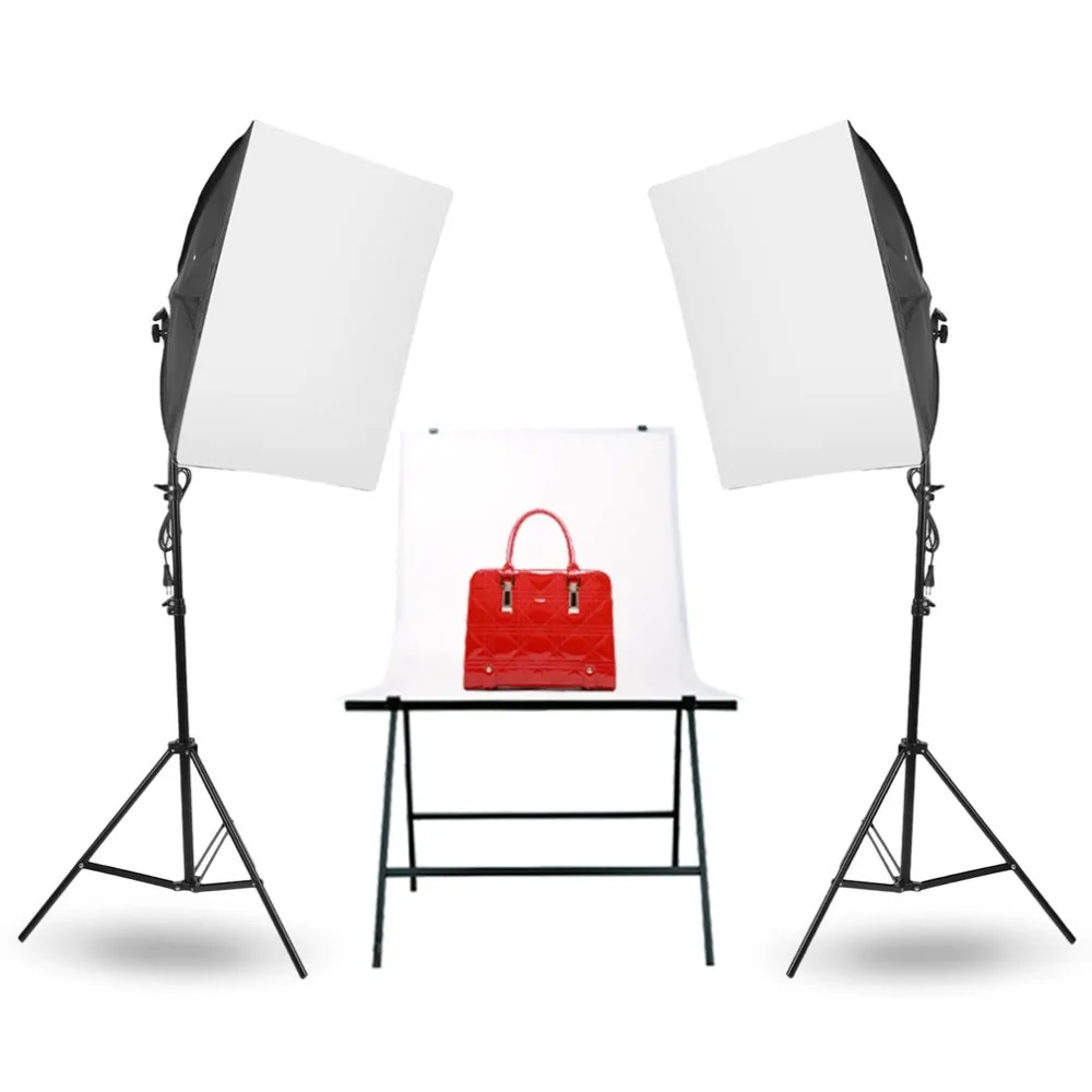 

Photo Studio Light Set Photo Softbox Photography Studio Light Portable Continuous Lighting Kit Softbox Lighting Kit 50x70CM