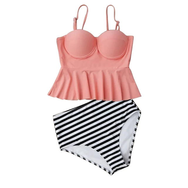 bikinis Hot sale Mini Skirt Swimwear Two pieces Swimsuit Fluorescent cut flower Bikini set sexy