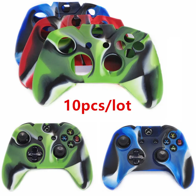 

10pcs Durable Camouflage Camo Silicone Guards Soft sleeve Skin Grip Cover Case For Xbox 360 Wired Wireless Controller Protect