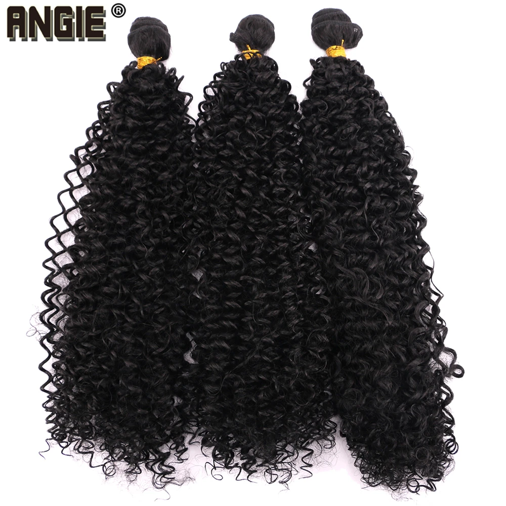 Synthetic Hair Extensions Afro Kinky Curly Hair Bundles 16-30 inch Long Weaving hair extensions