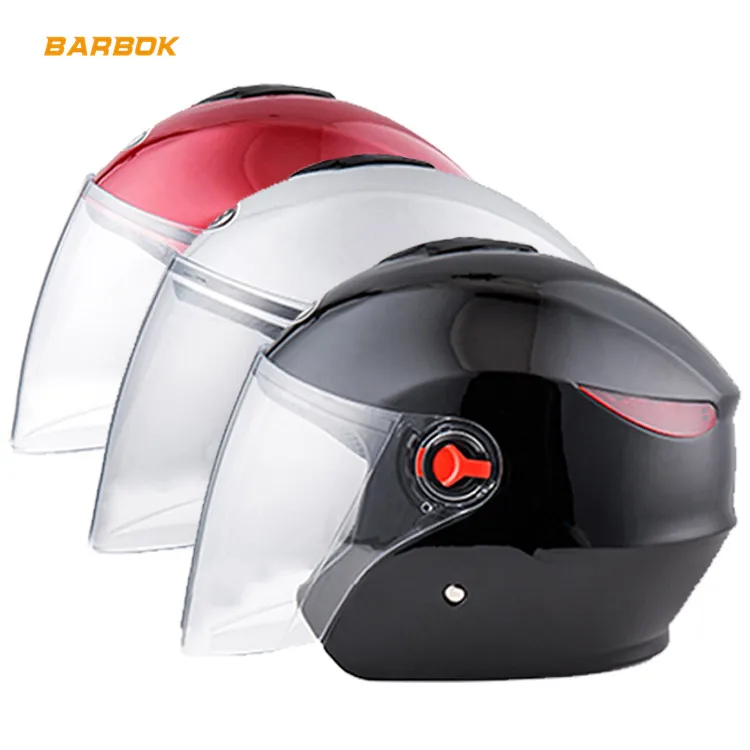 

Windproof UV Protection Motorbike Helmet 54-62cm Unisex Riding Bicycle Moto Scooter Reflective Safety Taillight Racing Headwear