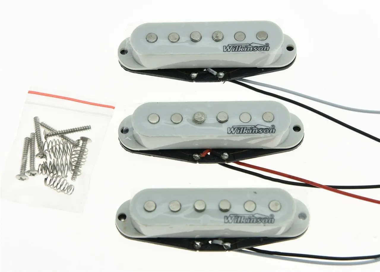Пикапы для электрической гитары Wilkinson Lic винтажные пикапы с одной катушкой ST White