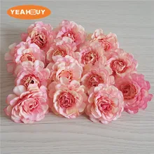 100pcs 8cm Fabric Artificial silk orchid flowers DIY Wedding decoration flower wreath headwear cap decorative accessories