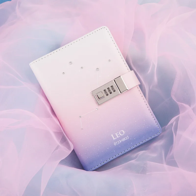 Блокнот Kawaii B6 из ПУ кожи креативный милый Органайзер с созвездиями разделители