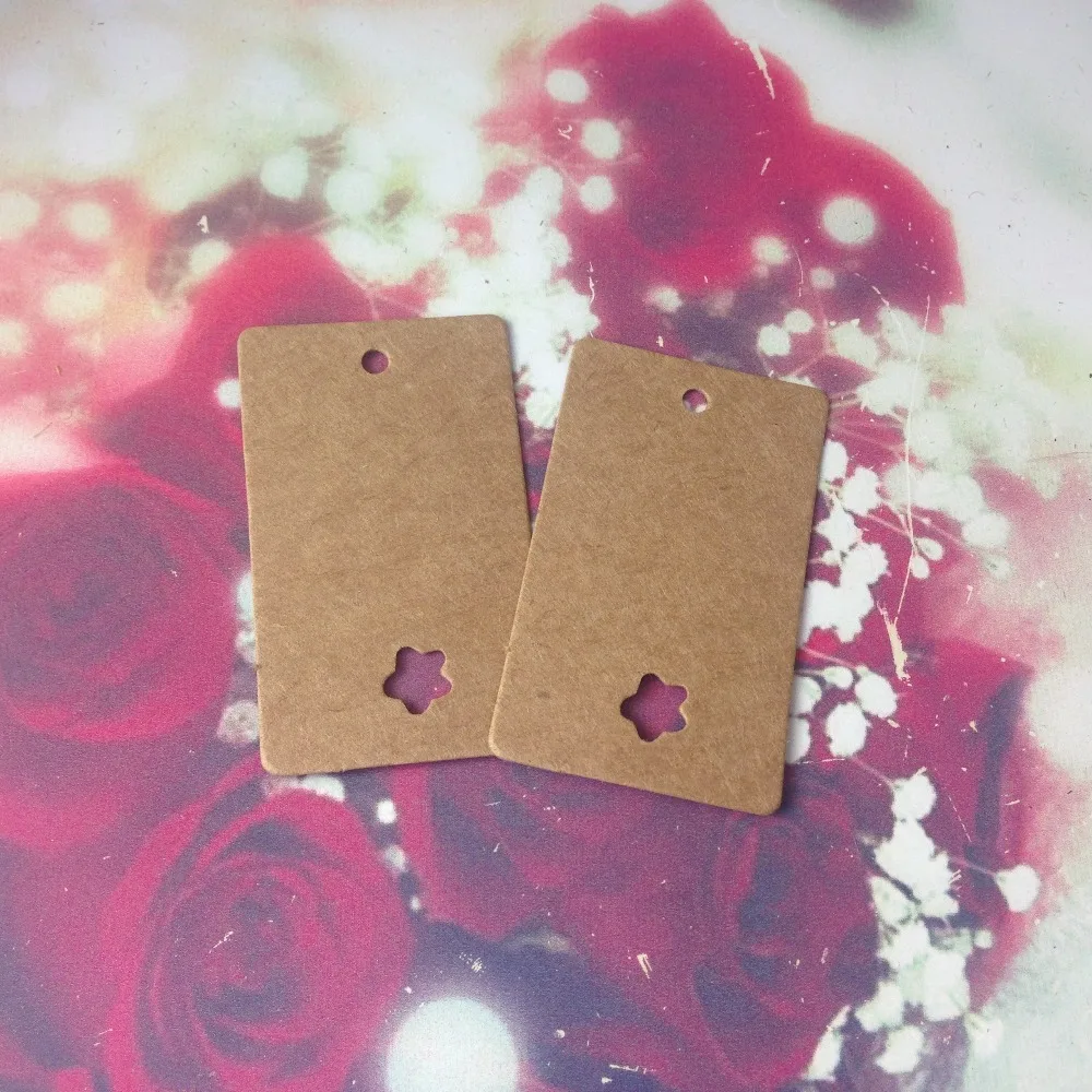 wholesale free shipping 5x3cm Creative Kraft paper cards kraft blank