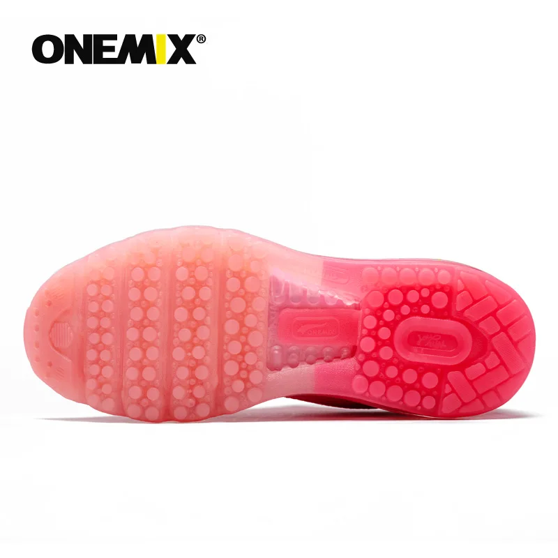 ONEMIX 2019 air cushion women running shoes summer sneakers pink lightweight running shoes women breathable sneakers