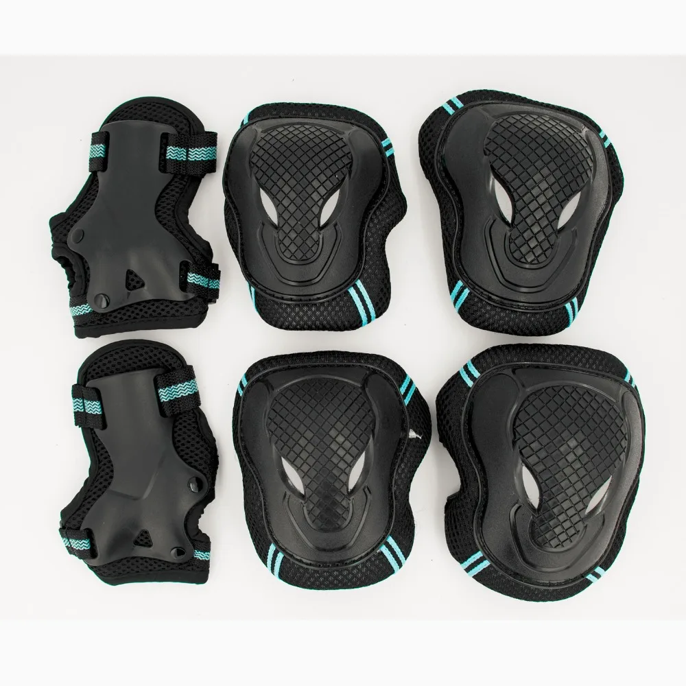 HOT 6pcs/set Skating Protective Gear Set Elbow pads Bicycle Skateboard Ice Skating Roller Knee