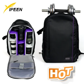

Hot YOKCLQ Professional Sling Camera Storage Bag Durable Waterproof Black Carrying Backpack for Canon Nikon Sony Camera Backpack