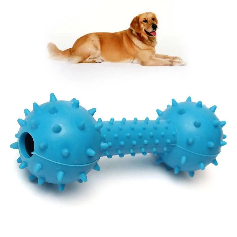 1PC Dog Chew Bone Resistant Bite Clean Teeth Chew Rubber Training Toy
