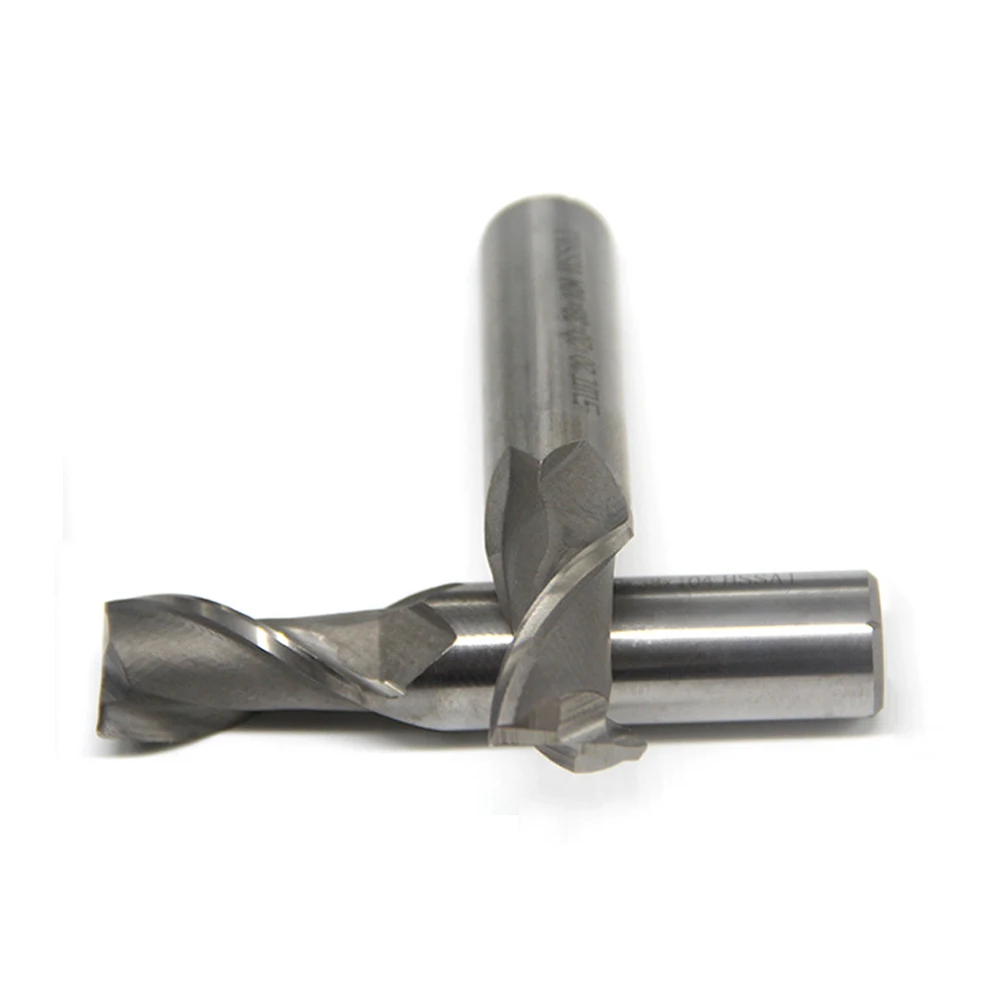 10pcs 2.5mm Two Flute HSS Aluminium End Mill Cutter CNC Bit