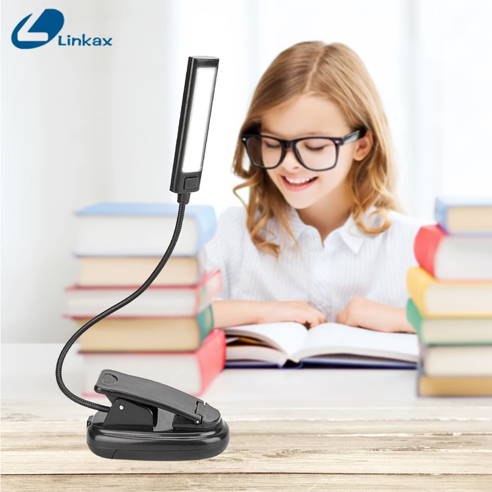 

Mini COB LED Clip On Adjustable Book Reading Light Lamp Super Bright For Kindle Touch USB table LED Desk Light Lamp