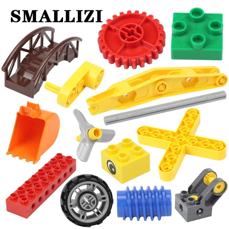 

WANGE Creativity Big Building Blocks Assembe Science education DIY Accessories children Compatible with Duplo Bricks Gift Toys