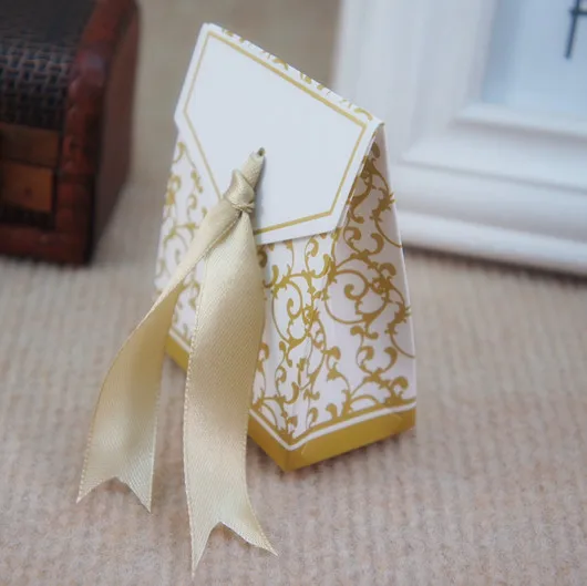 Gold Ribbon Wedding Favor Box Party Gift Favour Sugar Candy In Gold Ribbon Wedding Favor Box Party Gift Favour Sugar Candy In Bags Wring Supplies From Home Garden On Aliexpress Alibaba Group