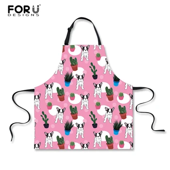 

FORUDESIGNS Cactus Adjustable Women Kitchen Apron Bib Uniform Hairdresser Kit Salon Hair Tool Chef Waiter Kitchen Cook Tool
