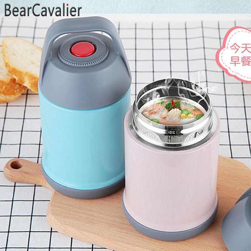 

BearCavalStainless Steel Food Thermos Braised Beaker Mini Bucket Vacuum Insulated Thermos Pot Soup Lunch Bucket Porridge Mug