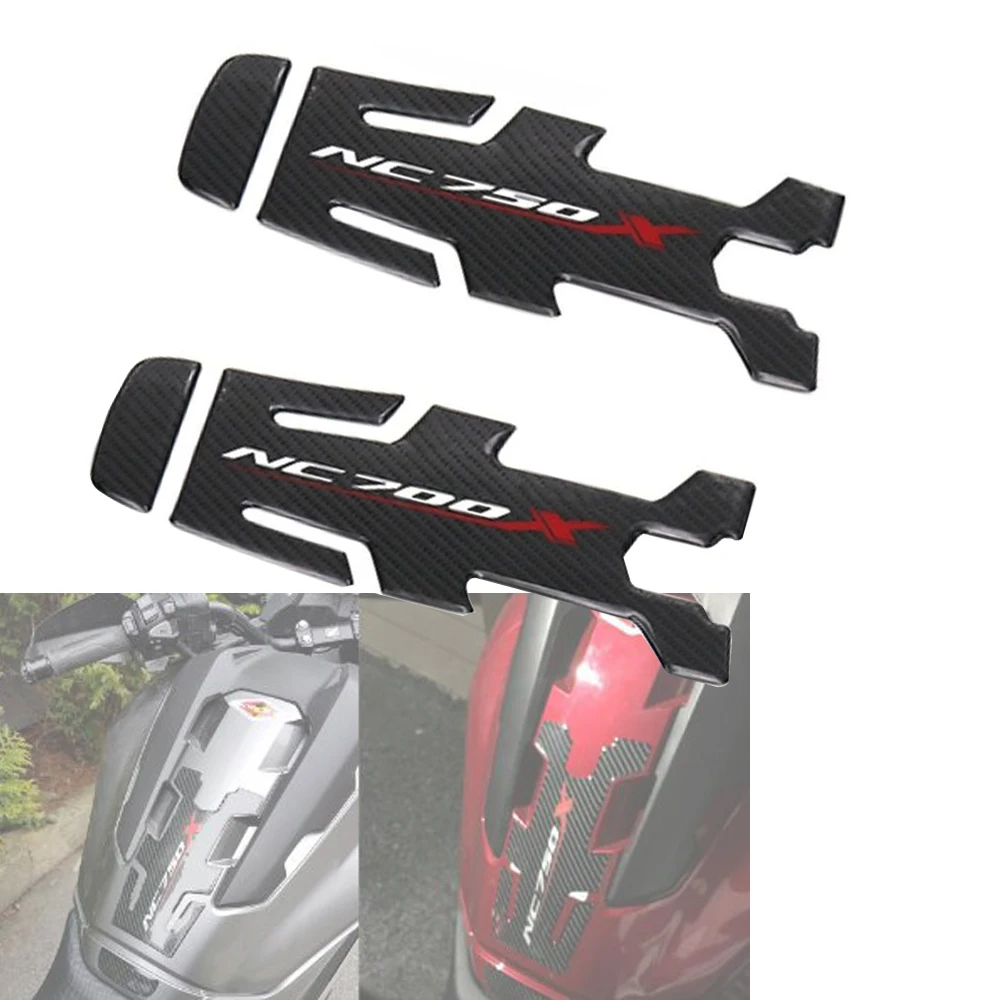 

1 pc Motorcycle Carbon Fiber Oil Fuel Gas Tank Pad Tankpad Decal Protector Sticker For HONDA NC750X NC 750X NC700 NC700X
