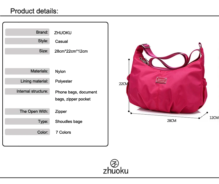 Женская сумка-мессенджер, вместительная нейлоновая сумка, сумки через плечо для женщин, дизайнерская сумка через плечо, сумка через плечо, Основная сумка L200