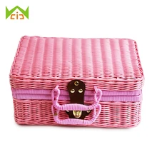 Best Price WCIC Handmade Woven Handbag Travel Storage Box Imitation Vintage Jewelry Holder Wicker Picnic Suitcase Rattan Storage Box Best Price WCIC Handmade Woven Handbag Travel Storage Box Imitation Vintage Jewelry Holder Wicker Picnic Suitcase Rattan Storage Box
