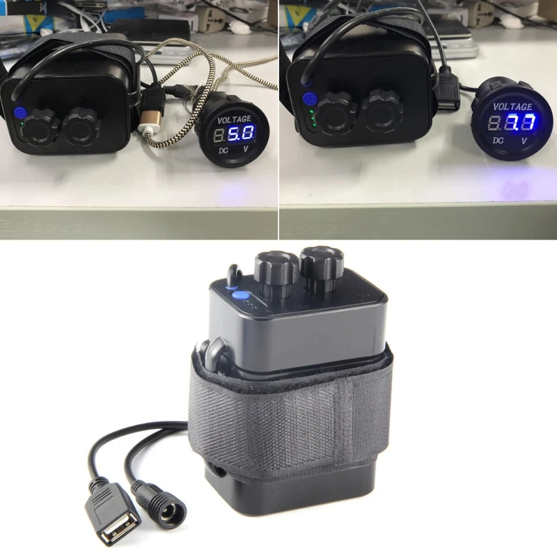 Водонепроницаемый 18650 велосипедный фонарь Аккумулятор Чехол USB 5.в + DC 8 4 в выход