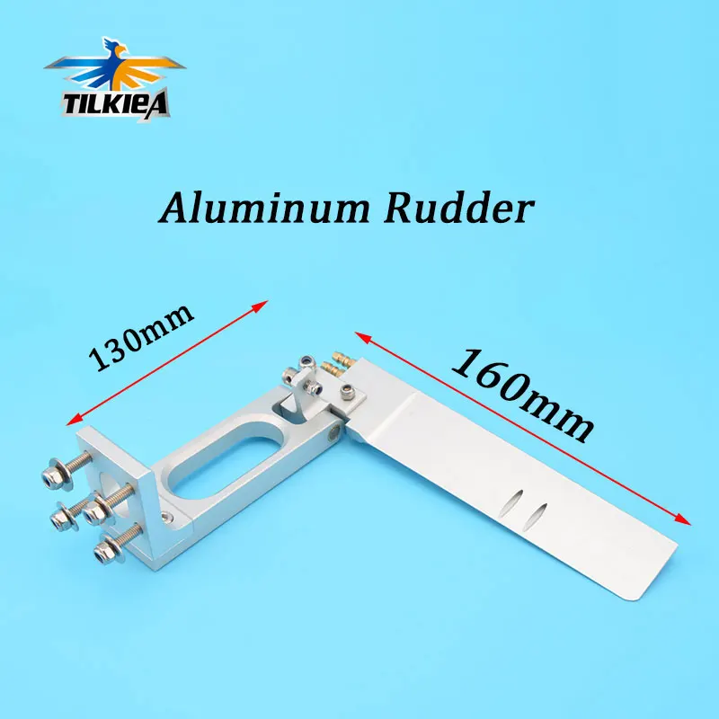

Aluminum 130x160mm Rudder with Dual Water Pickup and Kickback protection (130mm or 5.1" length)
