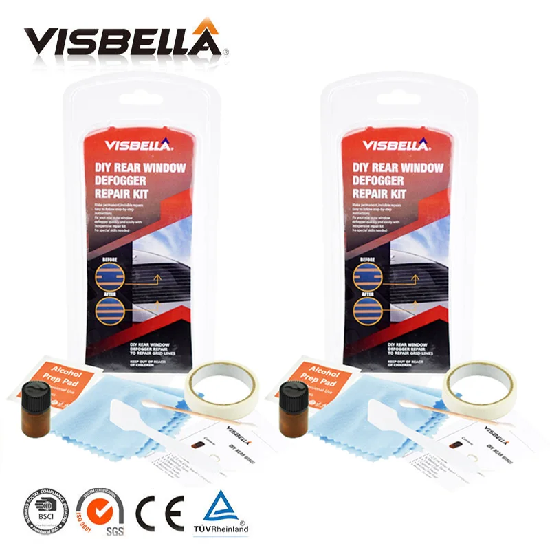 Visbella 2PCS DIY Rear Window Defogger Repair kit Repair Grid Lines