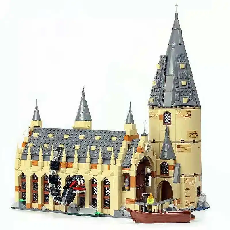 Günstig 926PCS Film Sets 16052 Kompatibel Mit Modell Gebäude Kits Burg Halle Blöcke Spielzeug 75954 JP39144