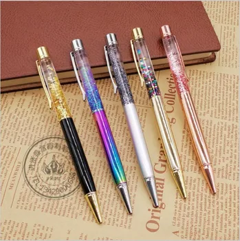 

Mini Metal Copper Ballpoint Pen Luxury Brass Gold Foil Drill Ball Pen Sliver Penalty Office School Pencil Writing Supplies 1.0mm