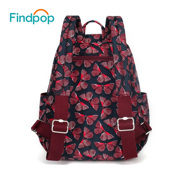 Findpop mochila impresión mujeres nylon impermeable mochilas gran capacidad ocasional coreano mochila bolsas para mujeres mochila