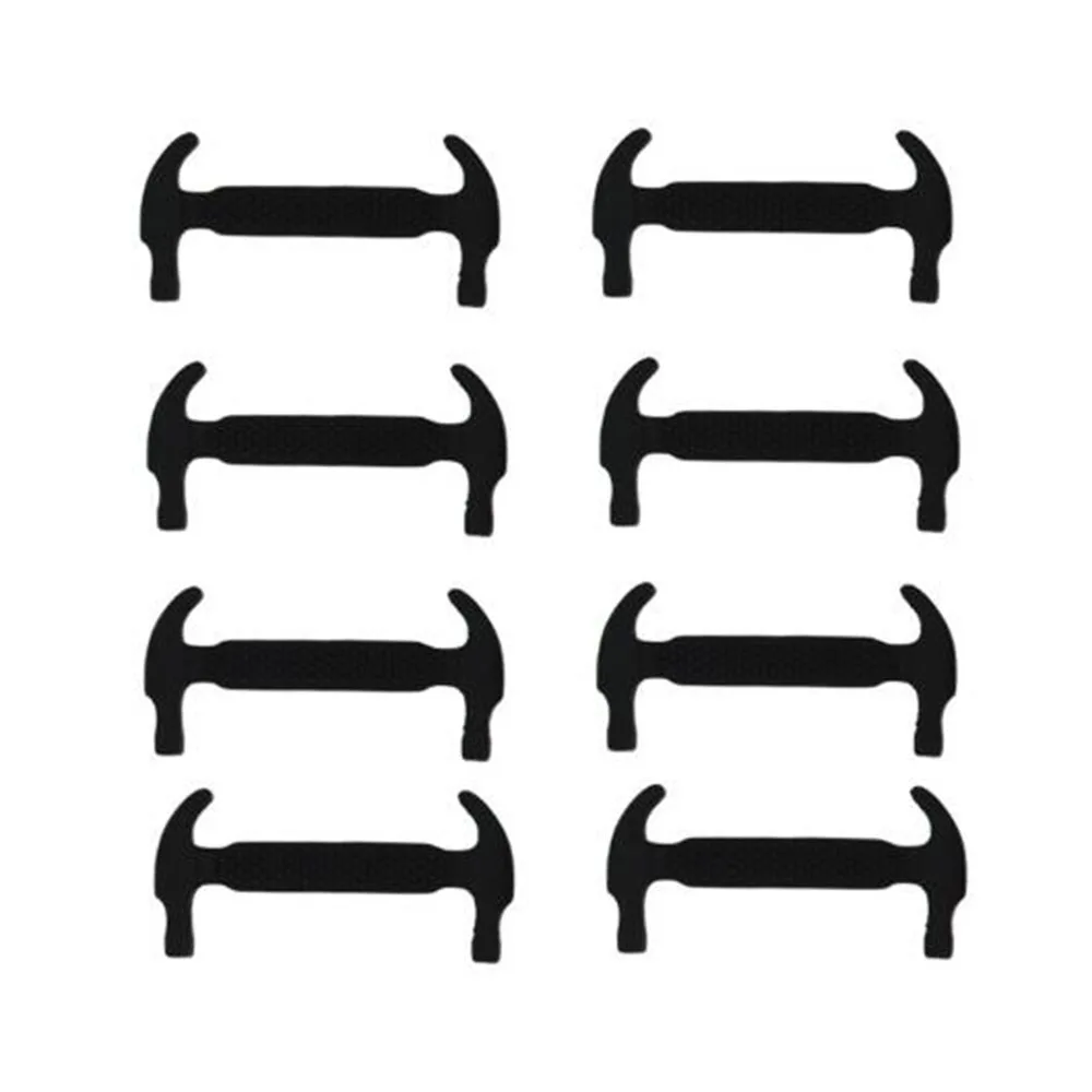 12Pc/Set New Unisex Adult Athletic Running No Tie Shoelaces Elastic Silicone Shoelaces All Sneakers Fit Strap Shoe Lace