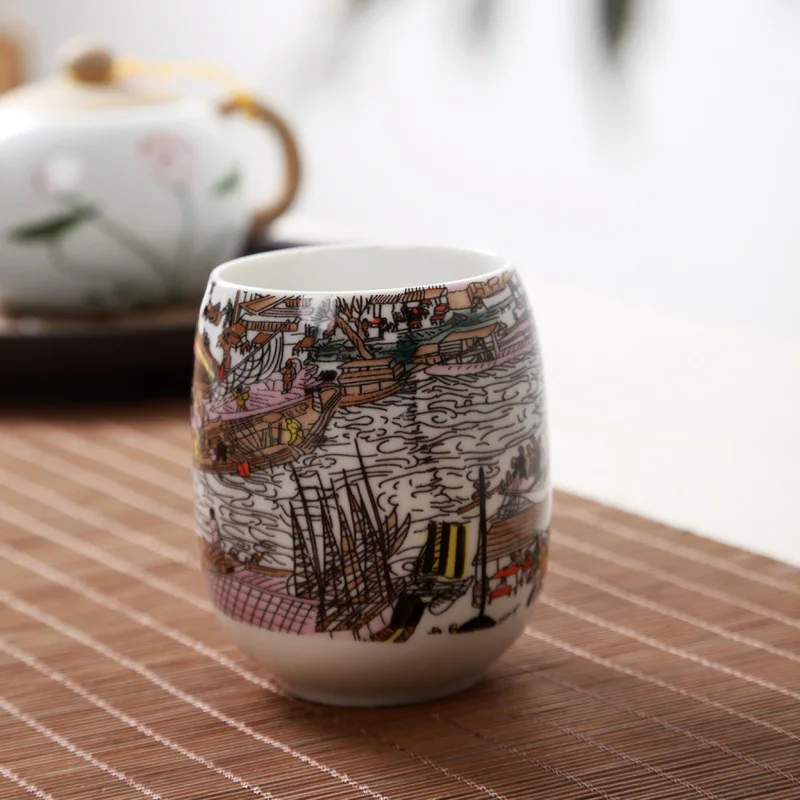 Новый год 1 шт Ретро одна чашка керамическая Tureen высокое качество чайная чайный