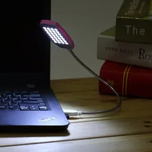 1 шт. яркий 28 светодиодный USB мини свет гибкая компьютерная лампа ноутбук стол для компьютера чтение розовый синий белый USB СВЕТОДИОДНЫЙ светильник