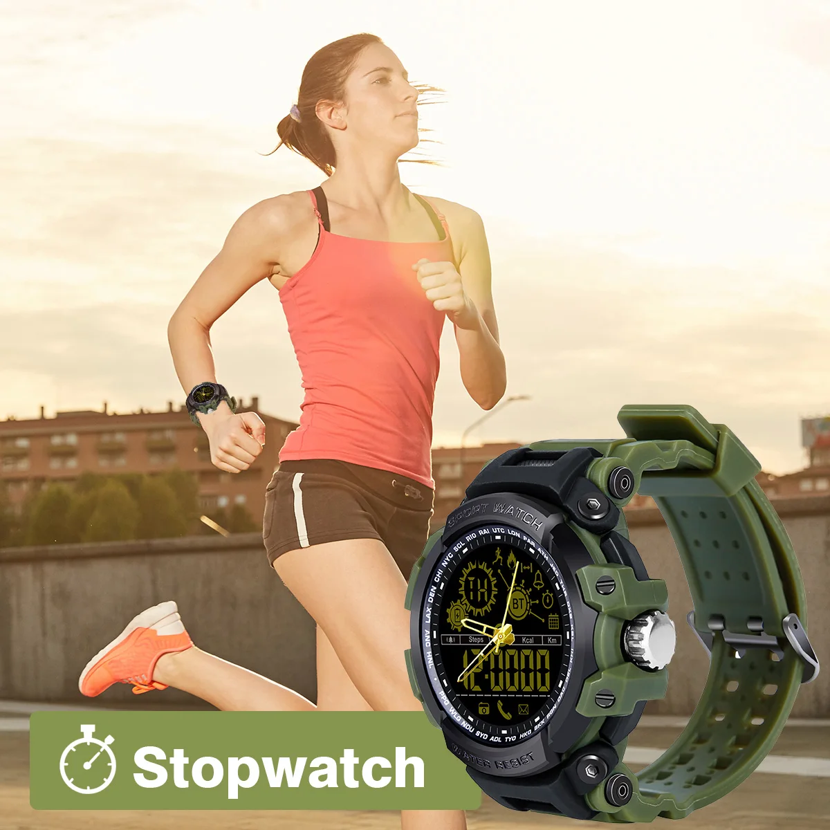 Diggro DI10 Smart Watch Waterproof Outdoor Sport 5ATM Luminous Dial Pedometer Message Reminder Clock Pointerfor Android IOS Diggro DI10 Smart Watch Waterproof Outdoor Sport 5ATM Luminous Dial Pedometer Message Reminder Clock Pointerfor Android IOS