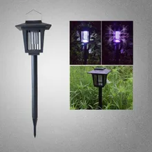 УФ светодиодный солнечный свет москитный садовый Отпугиватель газон против комаров насекомых вредителей ошибка Zapper ловушка световой фонарь