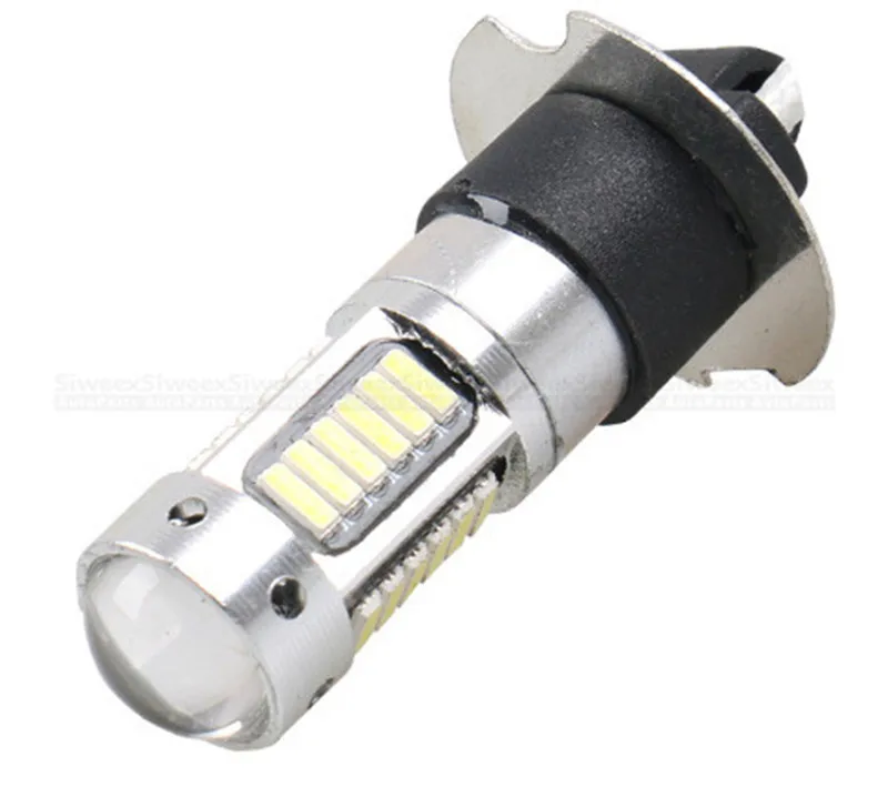 2 шт. H3 H1 W5W 6500K белый 25 Вт 4014 чипы 30 SMD высокая мощность светодиодный противотуманный светильник головной светильник лампы объектив DC 12V