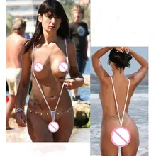 Женское сексуальное бикини на бретельках, стринги, мини микро стринги, трусики, хлопок, сетка, прозрачные плавки, пляжная одежда, для загара, танга, нижнее белье