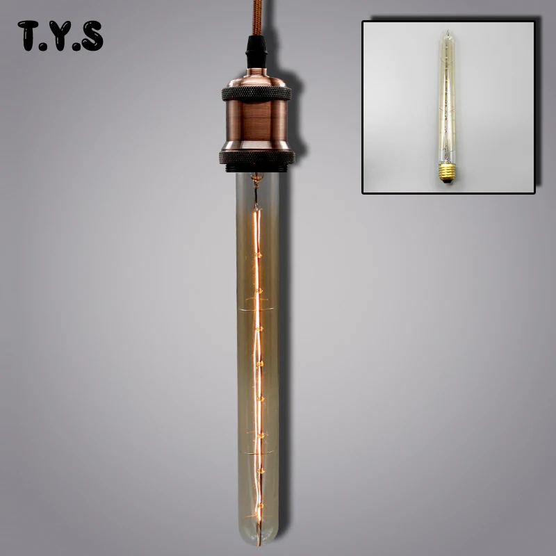 Винтаж лампа E27 декоративные Edison ЛАМПЫ ЗАТЕМНЕНИЯ лампы накаливания 110 В 220