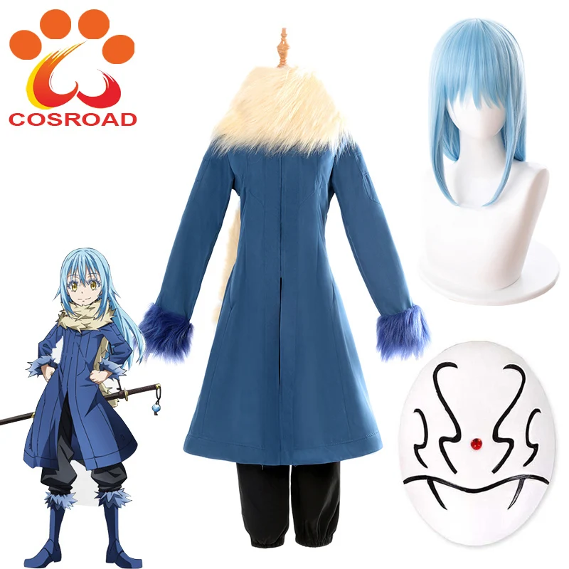 

Cosroad That Time I Got Reincarnated as A Slime Rimuru Tempest Cosplay Costume Wig Mask Accessories