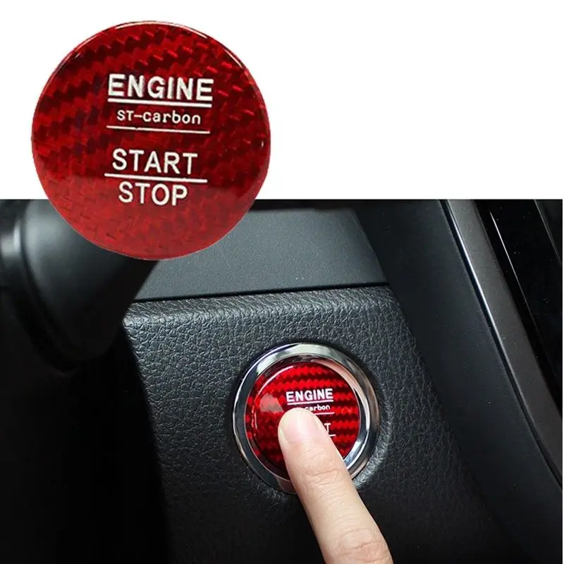 

Engine One-Button Start Switch Decorative Cover Trim ABS For Toyota Camry 2018 Interior Accessories