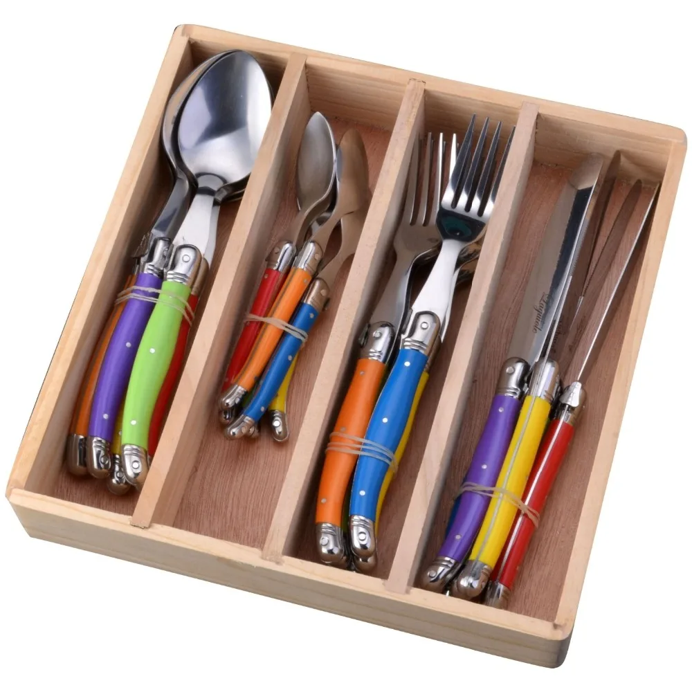 Stainless Steel Flatware Set Colorful Tableware Cutlery Dinnerware Set hot new