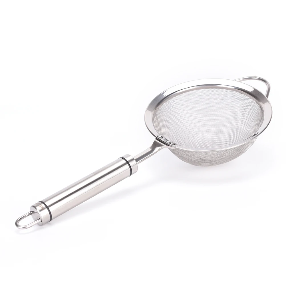 Cooking Round Net Stainless Steel Colander Spoon Hot Pot Strainer Impurities Oil Filter Mesh