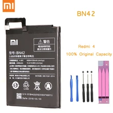 Телефон батарея для Redmi 4 батарея Xiaomi hongmi 4 BN42 Замена батареи Розничная посылка красный рис Redmi4 bateria