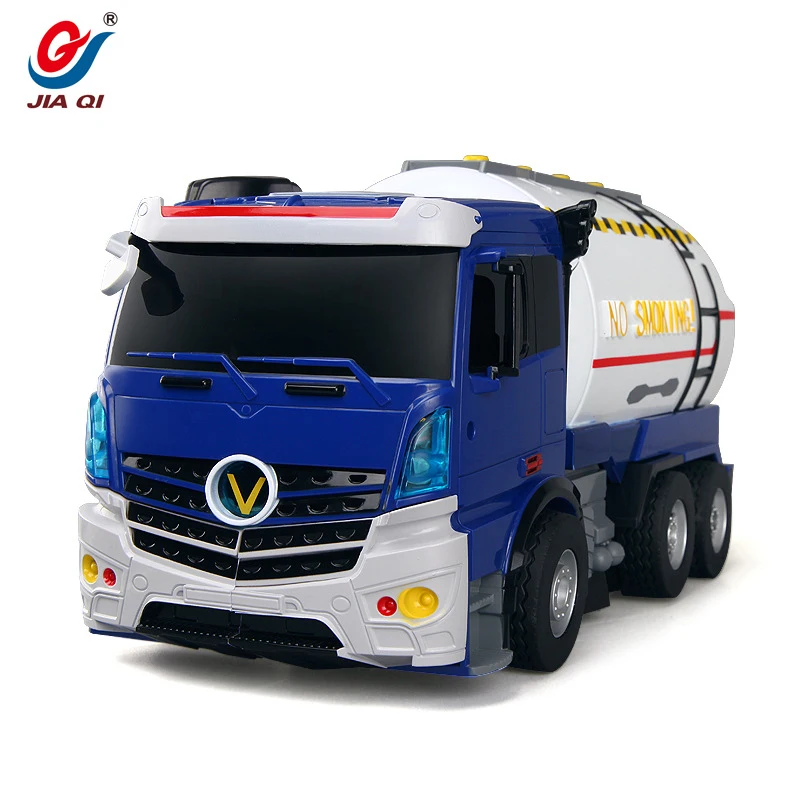 New Electric Teaching Toy TT6609 2.4G Large One Key Deformation RC Truck Oil Tanker Robot Smart Voice Control Toy With LED Light