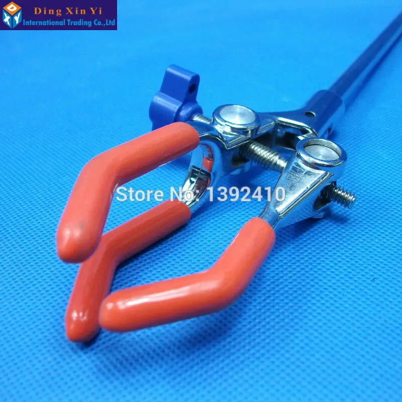 1pc 070mm Three Prong Extension Single Adjustment Flask Test Tube Laboratory Clamp Laboratory