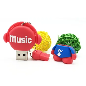 

Cartoon Music Man Pendrive USB Flash Drive for Gift USB Pens Stick Flash Disk Memory USB 64GB 32GB 16GB 8GB 4GB
