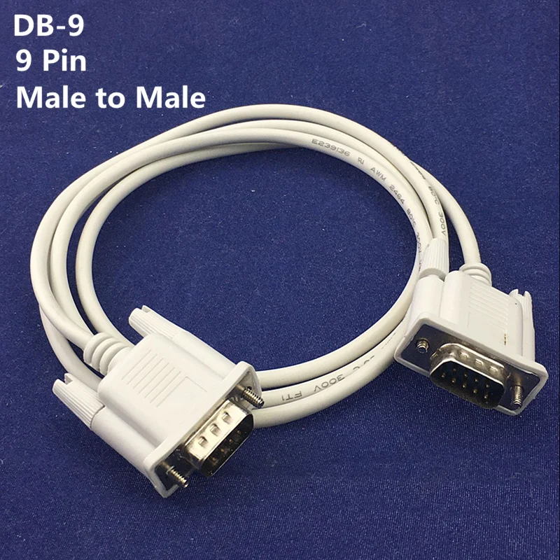 

High Quality 1.3M Serial RS232 9 Pin Male To Male DB-9 Com Cross Wire Extension Cable