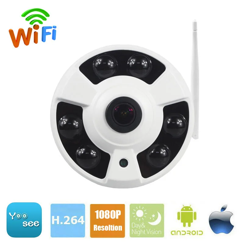

IP Wifi Camera 1080P 960P 720P IP Camera Wi-fi Night Vision 1.8mm Fisheye Lens Dome Security CCTV Wireless ip Camera P2P Yoosee