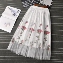 Женская юбка пряжа сплетенная юбка длинная Плиссированная юбка была тонкой высокой талией слово юбки газовая юбка