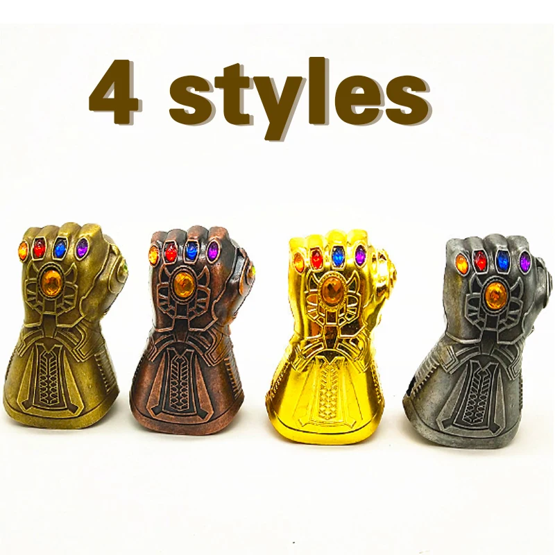 

New Hot Four styles Marvel Avengers 4 Thanos Fist Shaped Bottle Opener Beer Soda Cap Opener Metal Gifts Friends figures kids toy