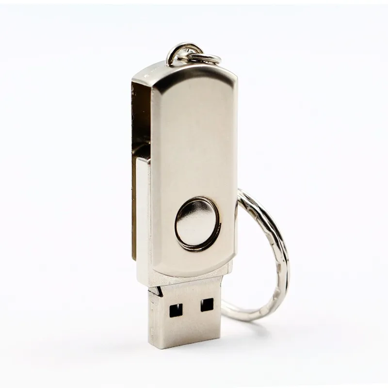 Модная металлическая флешка, USB флеш-накопитель, 4 ГБ, 16 ГБ, 8 ГБ, 32 ГБ, 64 ГБ, серебряная флешка, u диск, USB 2,0, флеш-карта памяти, бизнес
